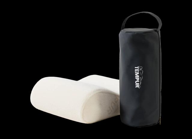 Tempur Original Travel Pillow Colour White With Black Case Cover