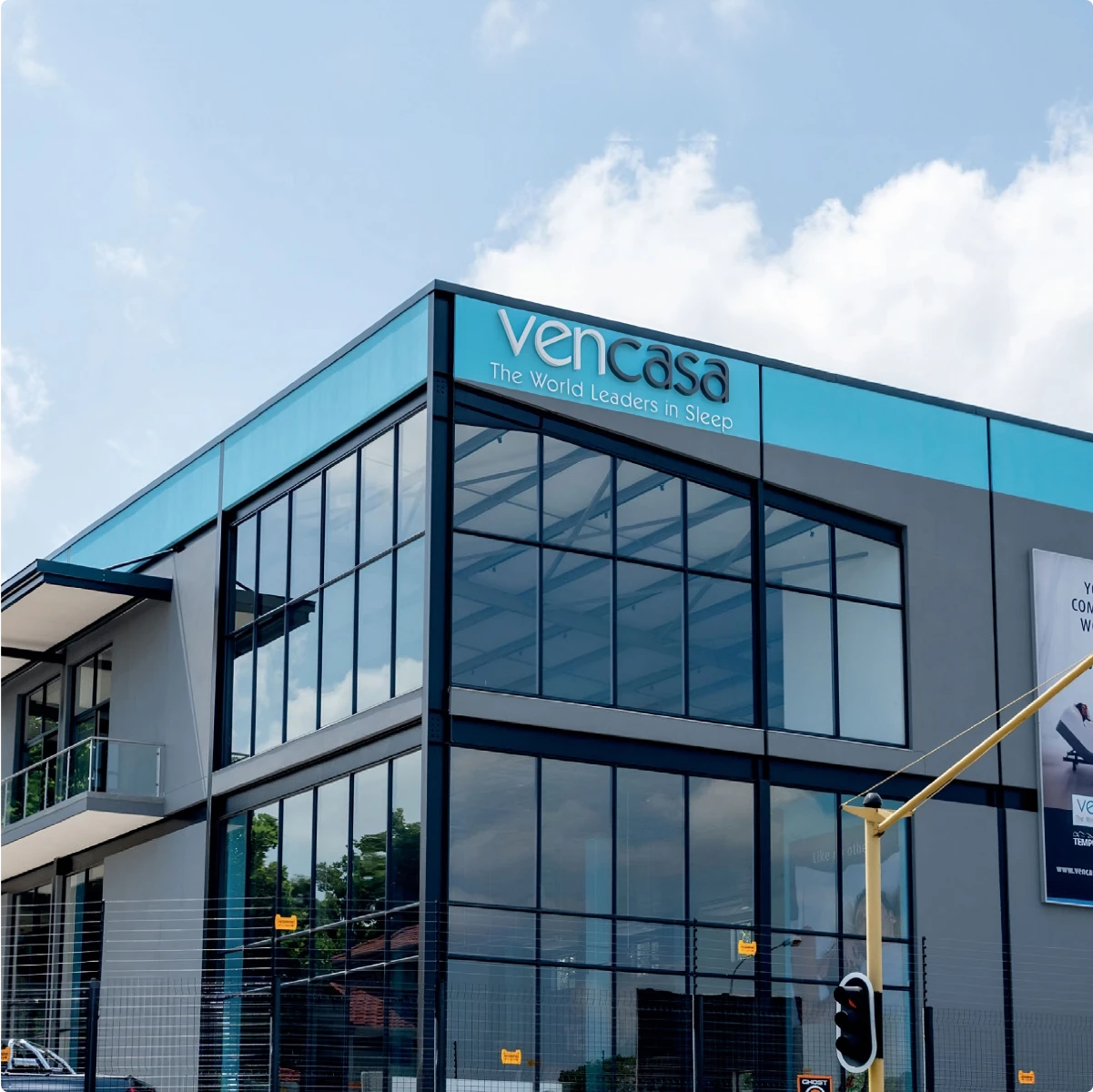 Vencasa head office building front angle view fourways johannesburg south africa