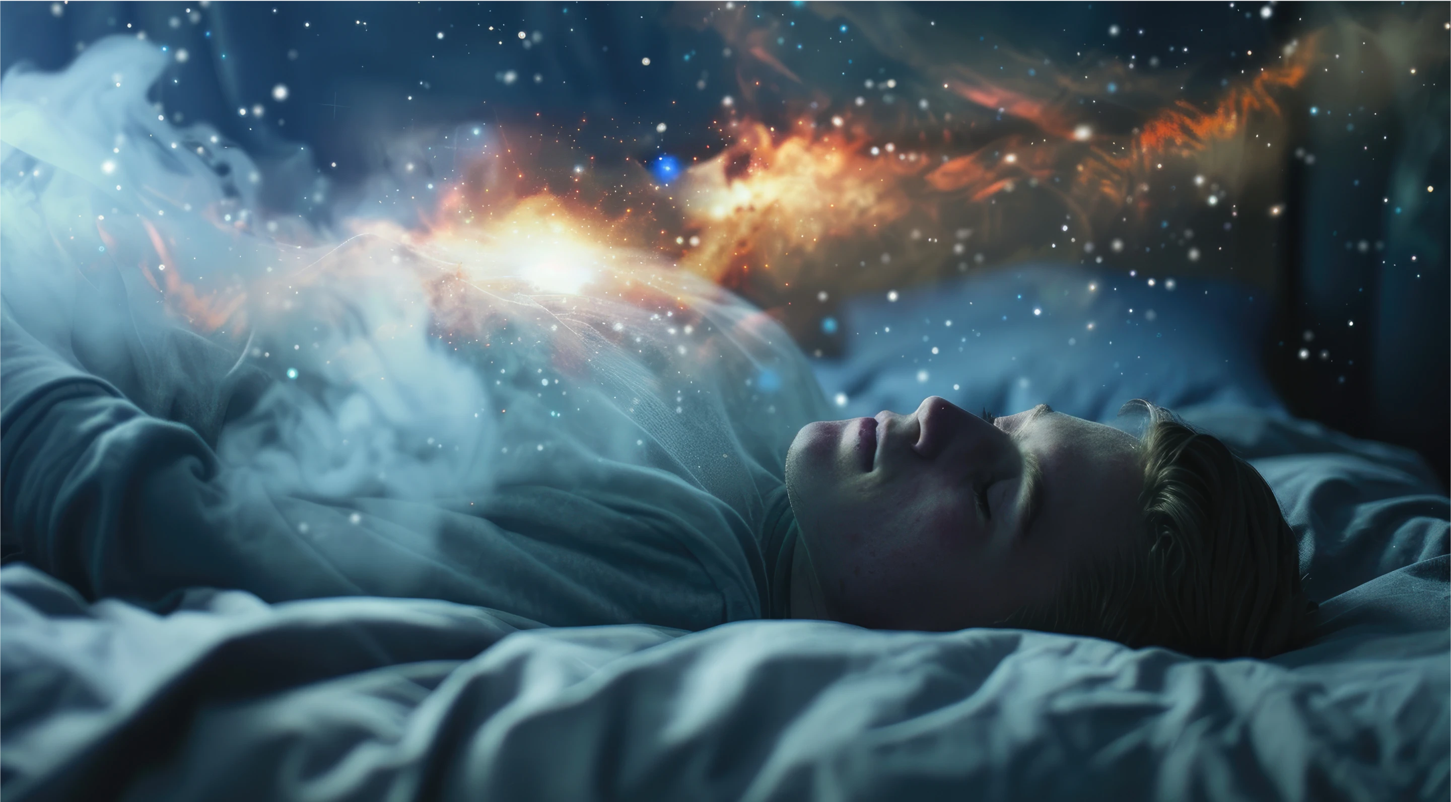 Vencasa Sleep Science - Boy Sleeping on Bed in Space