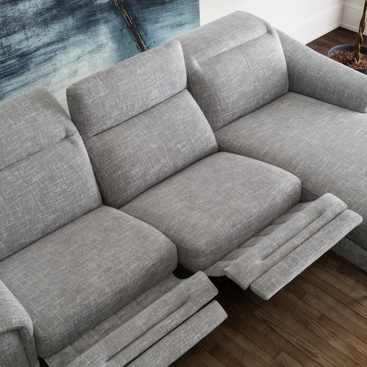 Suffa Grey Pluriel Sofa Top View