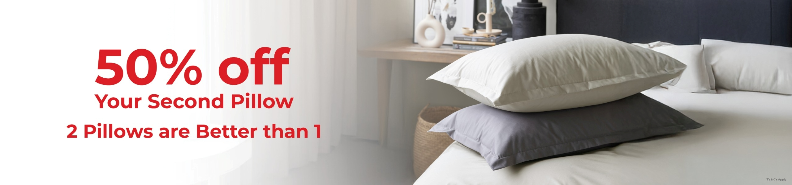 50% Off Pillows