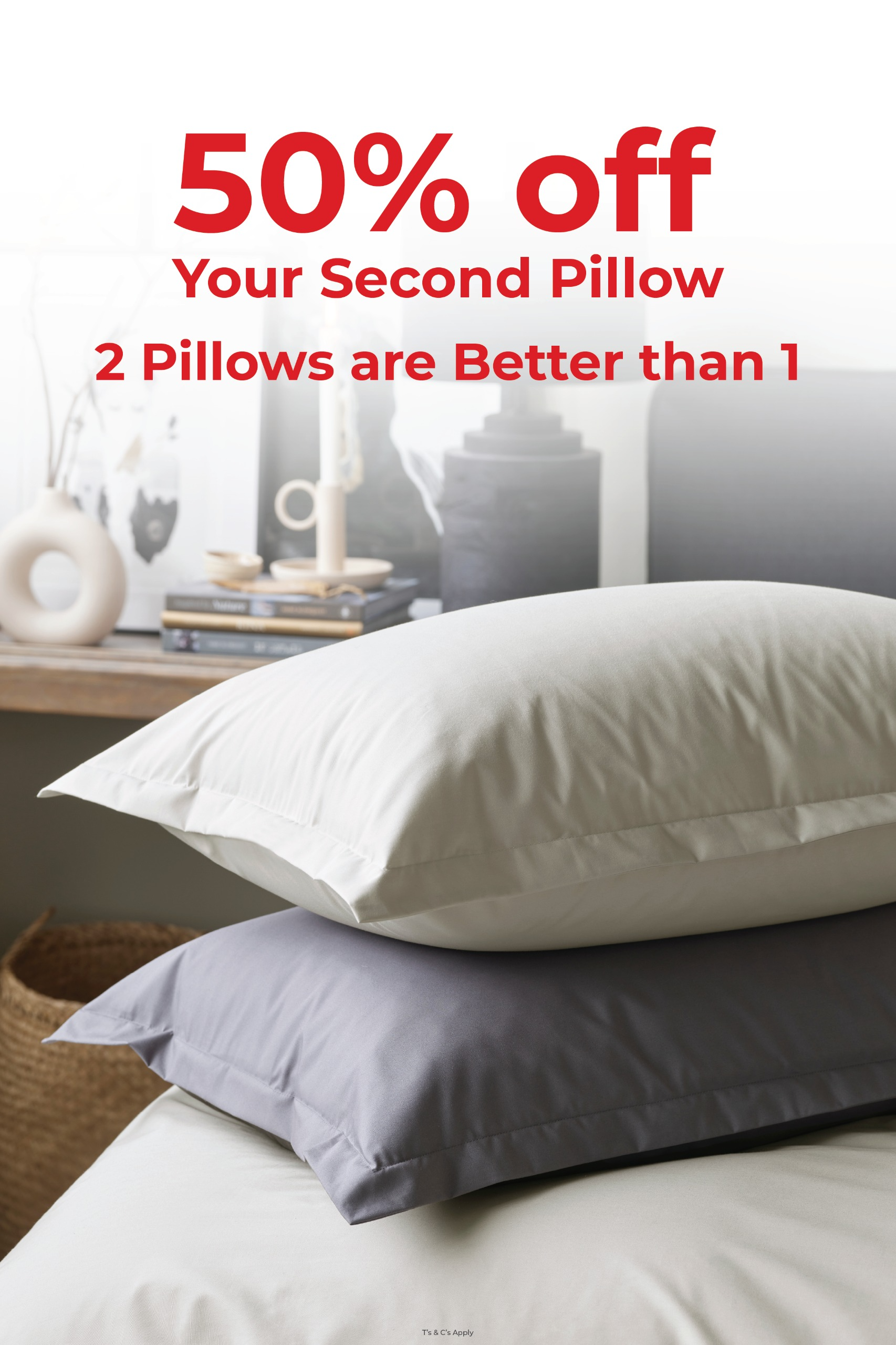 50% Off Pillows